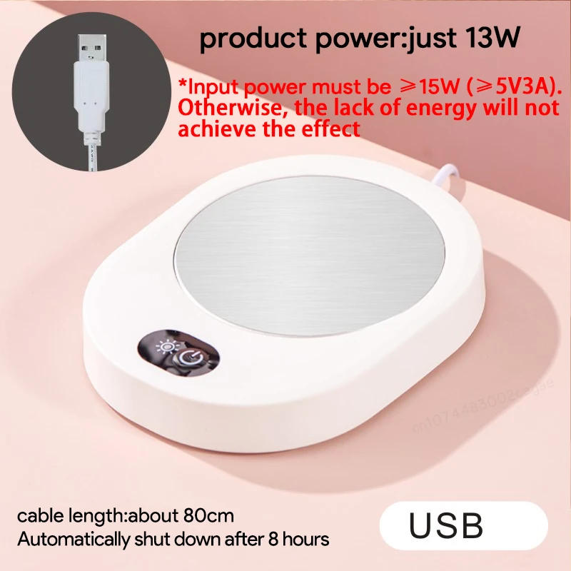 Description Picture 5 of itemCup Warmer Thermostatic Temperature for Coffee Milk Tea Water DC 5V USB Heating Pad Mug Heater  For Home Office Desk