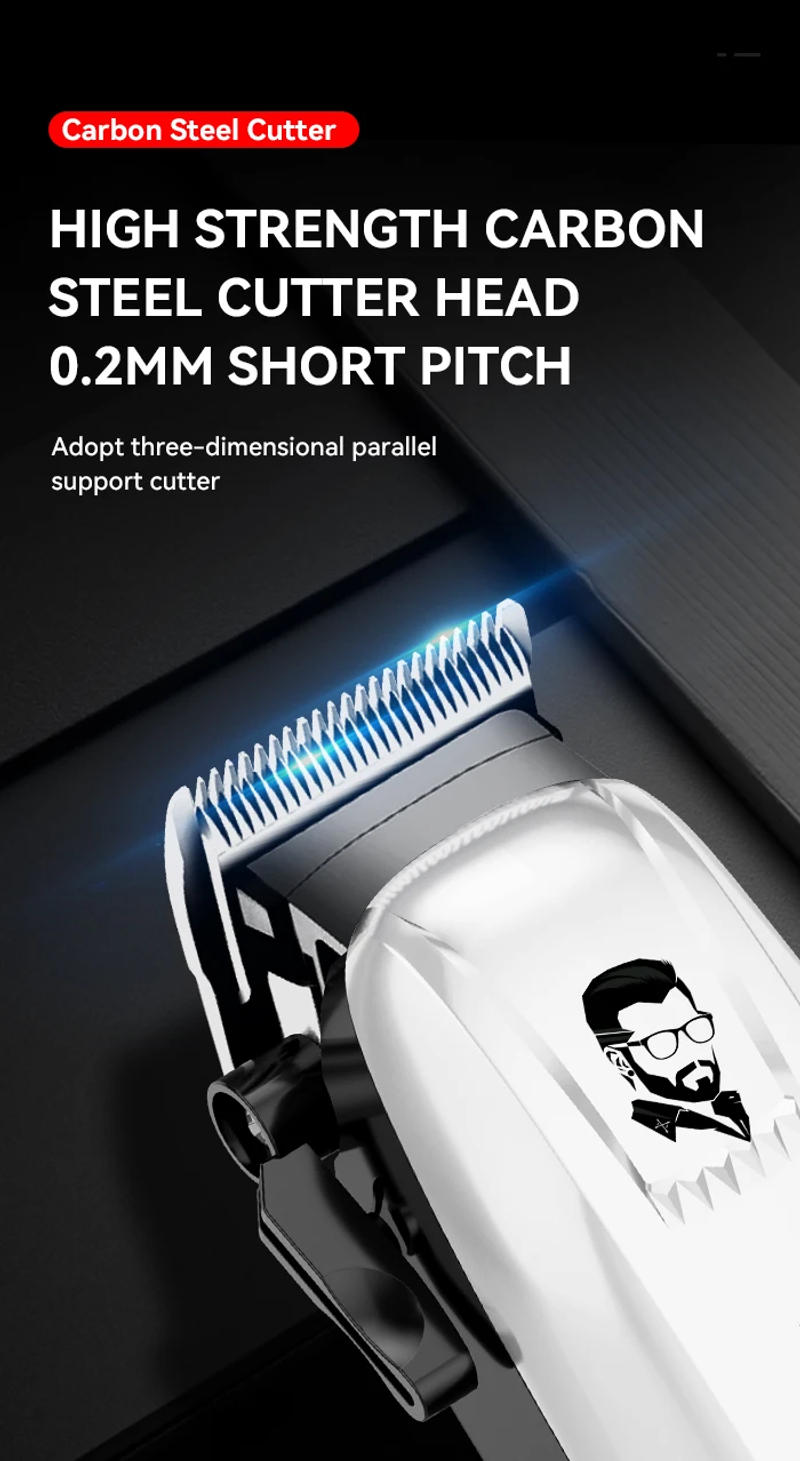 Description Picture 6 of itemKemei KM-PG809A KM-PG232 LCD USB Charging Hair Clipper Adjustable Professional Cutting Machine KM-3382 Shaver Trimmer For men