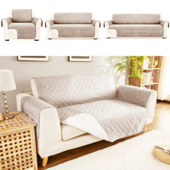 1/2/3 Seater Sofa Covers Quilted Protector Anti Slip Couch Furniture Protective Cover Home Living Room Decor For Pet Scratching
