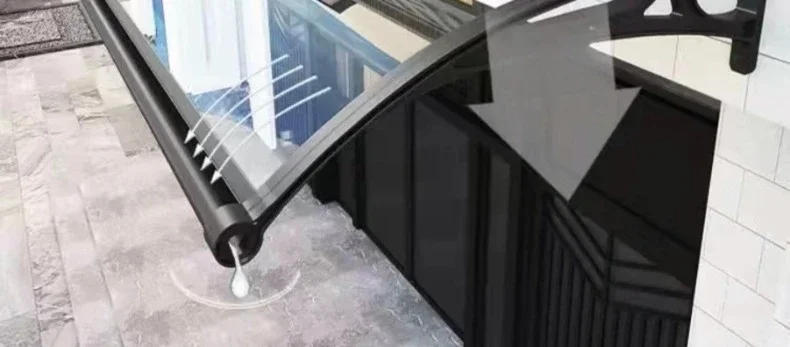 Description Picture 4 of itemMinimalist Waterproof Awning for Courtyard Modern Thickened Metal Rain Cover Awnings Creative Outdoor Terrace Awning for Home