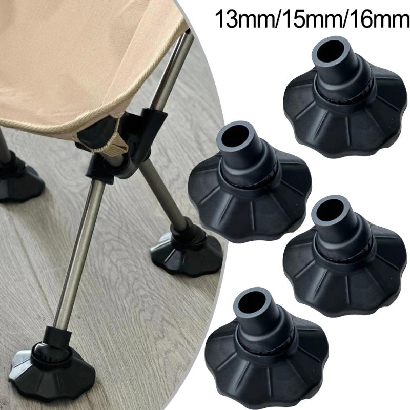 Description Picture 3 of item4Pcs Camping Stool Leg Cap Non-slip Outdoor Folding Chair Foot Cover Adjustable Wear-resistant Fishing Chair Accessories