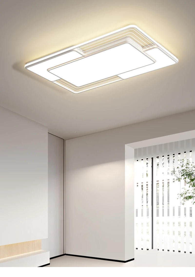 Description Picture 2 of itemNew Modern Chandeliers LED Ceiling Chandelier Simple Black White Lights Indoor Lighting Living Dining Room Bedroom Pendant Lamps