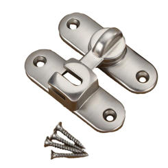 Door Lock Latch 90/180 Degree Anti-Theft Buckle Sliding Barn Door Lock Zinc Alloy Right Angle Sliding Door Hasp Hardware