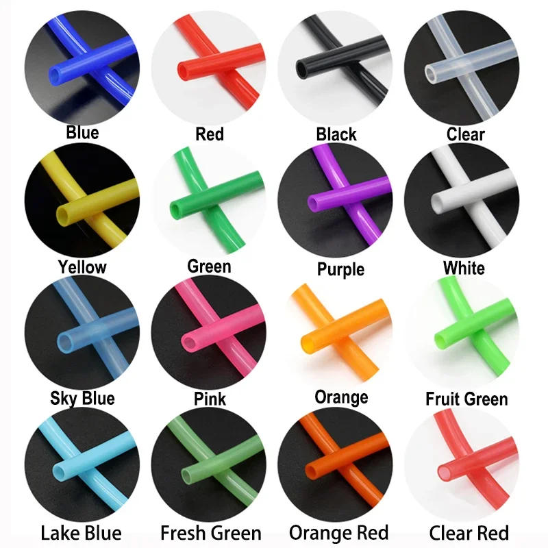 Description Picture 4 of item1/5/10M Food Grade Silicone Tube 2x4mm 3x5mm 4x6mm 5x7mm 6x8mm Colour Flexible Nontoxic Garden Watering Soft Silicone Pipe