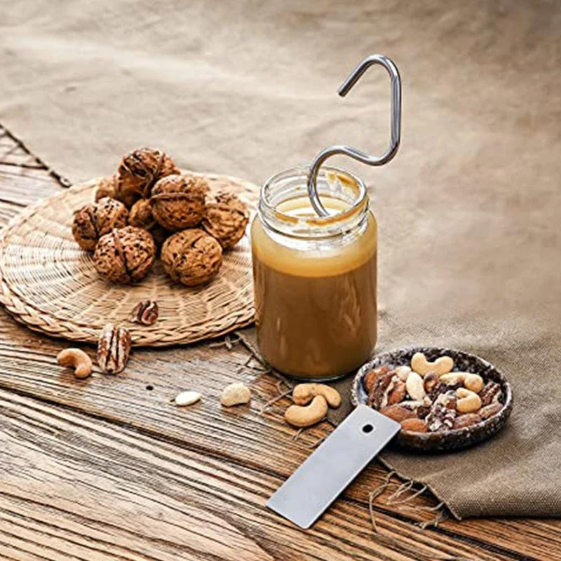 Description Picture 6 of itemMonto Peanut Butter Stirrer with Scraper Tool Almond Butter Mixing Tool Butter & Jam Stirrer Multipurpose Kitchen Tool