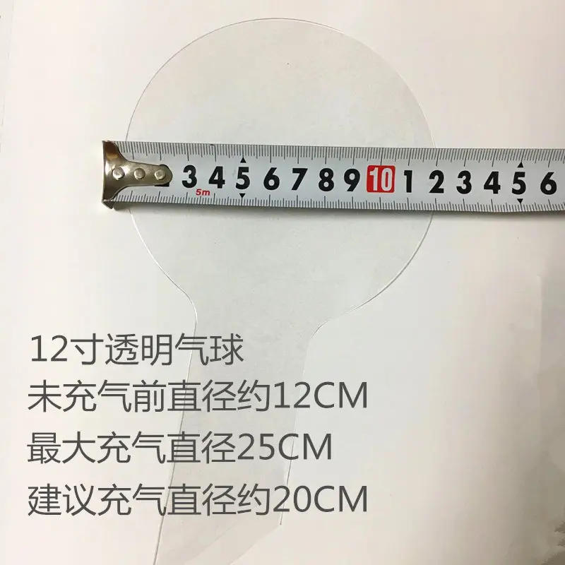 Description Picture 3 of item10pcs 10-24inch Transparent Bobo Bubble Balloon Clear Inflatable Air Helium Globos Wedding Birthday Party Decoration Baby Shower