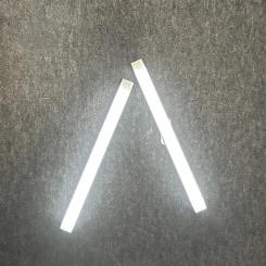 2pcs/Pack Type C Rechargeable Motion Sensor LED Long Strip Bar Light Portable Induction Cabinet Night Lamp for Kitchen Bedside