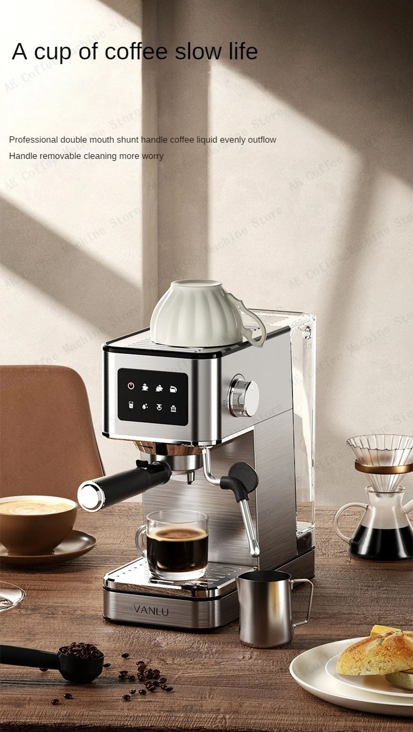 Description Picture 6 of itemPortable Travel Coffee Maker Fully Automatic Coffee Machine Espresso Machines Automatic Multifunctional Milk Foaming Machine