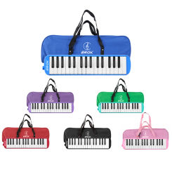 EROK 32 Keys Melodica Mini Piano Keyboard Musical Instrument Multicolour Mouth Organ Children Birthday Gift With Portable Bag