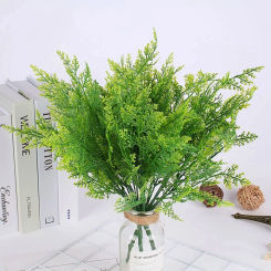 35cm Artificial Grass Green Fake Plant Decor Wall Decoration For Home Christmas Supplies Accessories Gift For Children Gardening