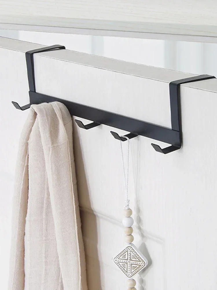 Description Picture 3 of itemHooks Over The Door 5 Hooks Home Bathroom Organizer Rack Clothes Coat Hat Towel Hanger Bathroom Kitchen Accessories