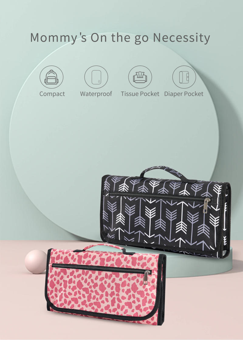 Description Picture 3 of itemINSULAR Baby Diaper Changing Pad Infant Nappy Cushion Mattress Mat Travel Foldable Washable Waterproof Reusable Outdoor 3 Layers