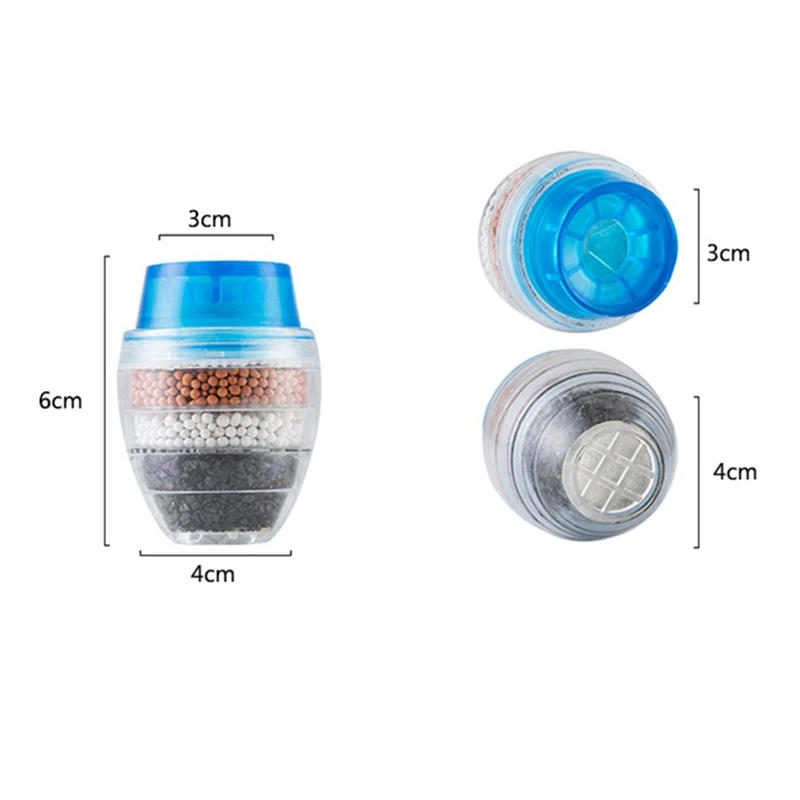 Description Picture 4 of item2Pcs Kitchen Home Carbon Faucet Mini Tap Water Clean Filter Purifier Filtration Cartridge Carbon Water Filter
