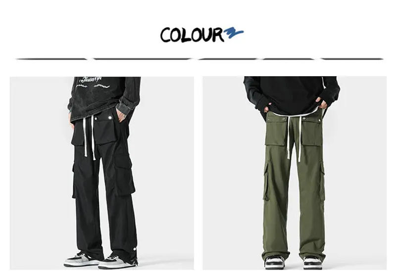 Description Picture 2 of itemFashion Men Cargo Pants Men Jogger Sweatpants Jogger Hip Hop Harajuku Harem Pants Men Woman Trousers New Streetwear