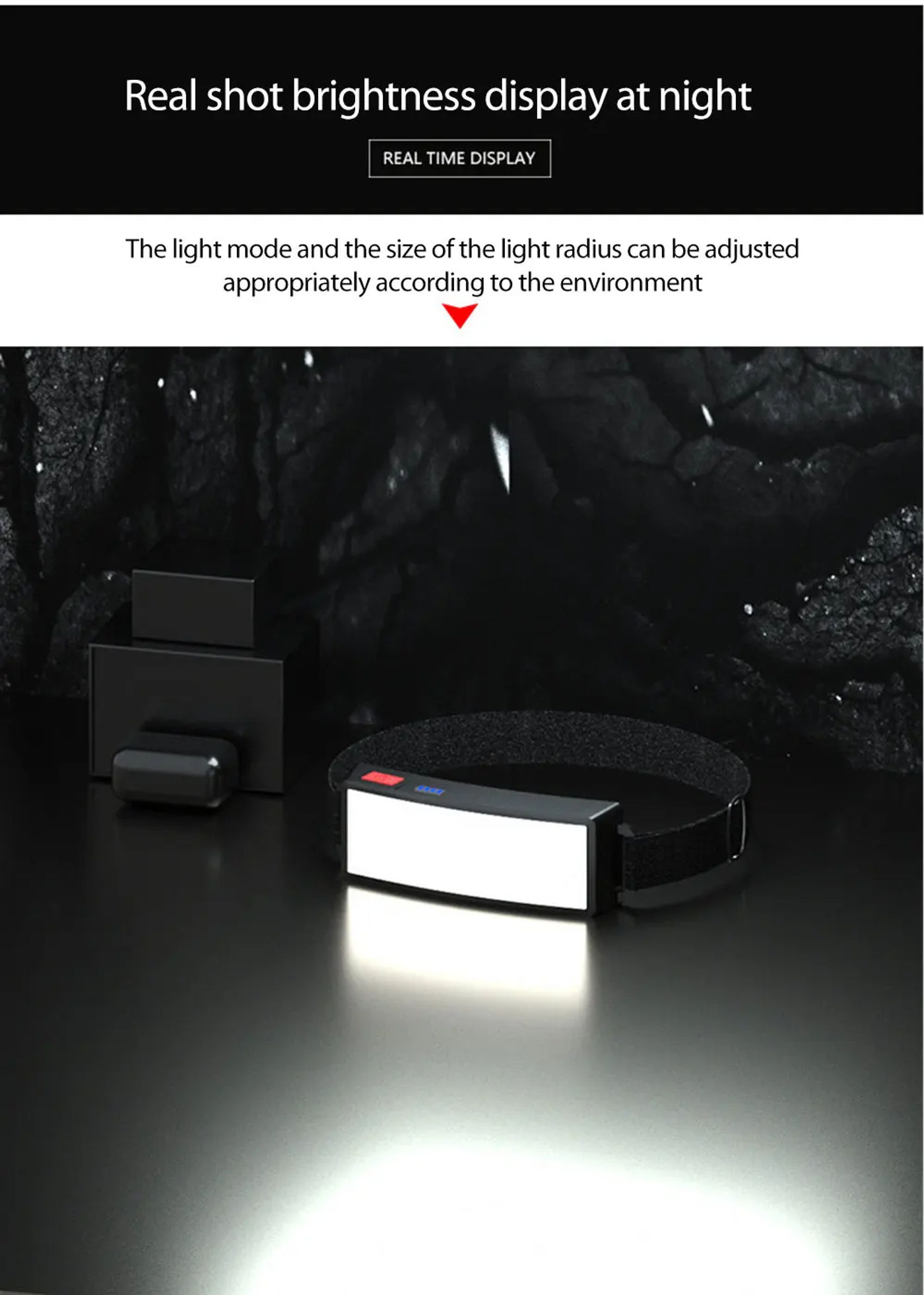 Description Picture 6 of itemNew Trend Cob Headlights Outdoor Household Portable LED Headlight with Built-in 1200mah Battery USB Rechargeable Head Lamp