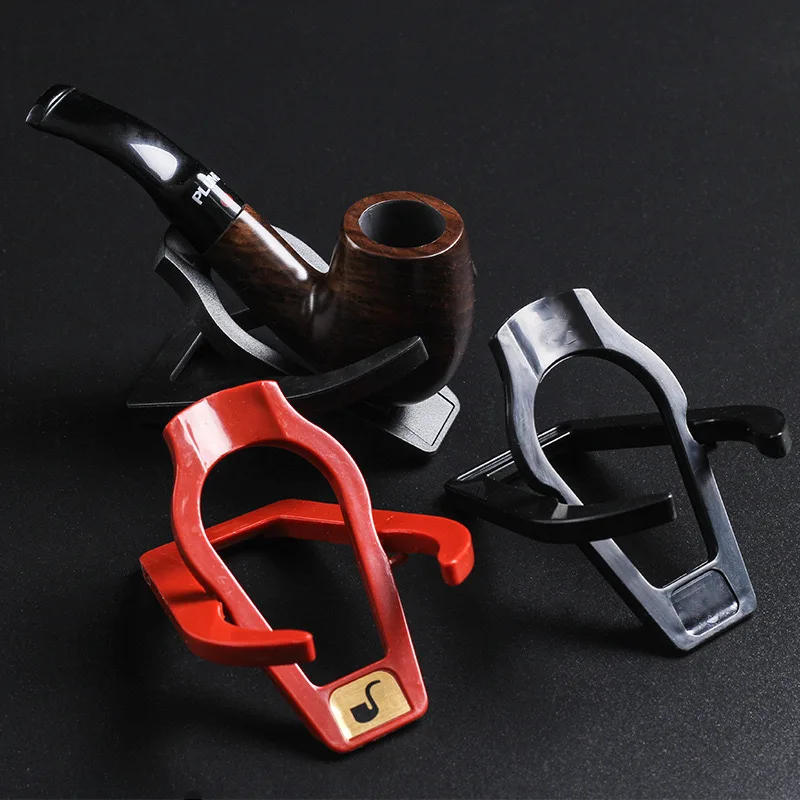 Description Picture 3 of itemPlastic Smoking Pipe Holder Rack Portable Foldable Tobacco Pipe Display Stand Smoking Accessories Tool for Single Cigar Pipe