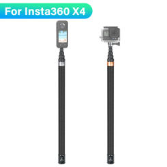 290CM Carbon Fiber Invisible Extended Edition Selfie Stick for Insta360 X4 3 GO 3 Action 4 Accessories for GoPro Selfie Stick