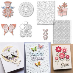 Pattern Rings Metal Cutting Dies 2024 New Arrivals Cut Scrapbook Craft Decoration Embossing Template DIY Greeting Card Handmade