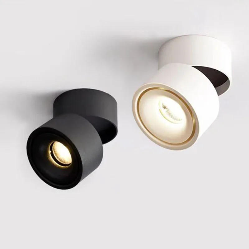 Description Picture 2 of itemFoldable 360-degree rotating surface mounted LED downlight ceiling light AC85-265V 5W 7W 10W 12W LED ceiling spotlight dimming