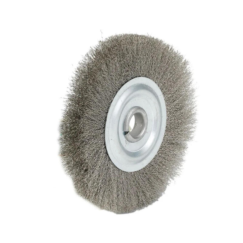 Description Picture 5 of item5inch 125mm Crimped Stainless Steel Wire Wheel Brush Bench Grinder Abrasive 16mm Hole Polishing Bench Grinder Rust Removal Tool