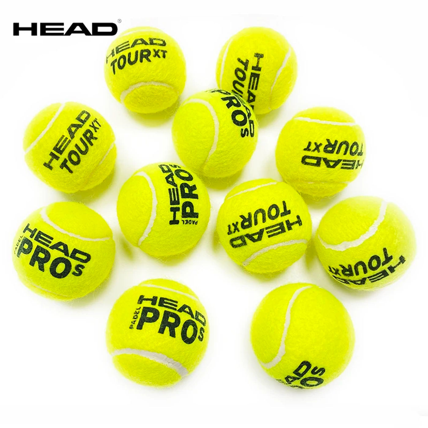 Description Picture 6 of item4/8/16 PCS HEAD Original Tennis Ball Training Balls Tenis Ball Tennis Coach Balls Trainer Pelotas Tennisballs Wool Rubber