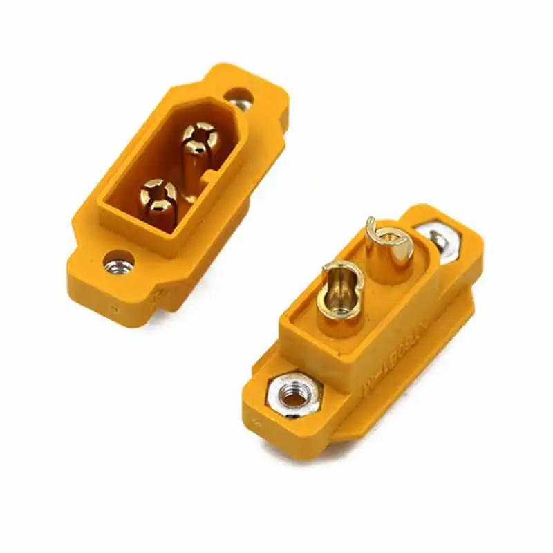 Description Picture 6 of item20A XT60E Connector with M2.5 Nut 3.5mm Gold-plated Aircraft Model Plug for RC Model Multicopter XT60 Male Panel Socket