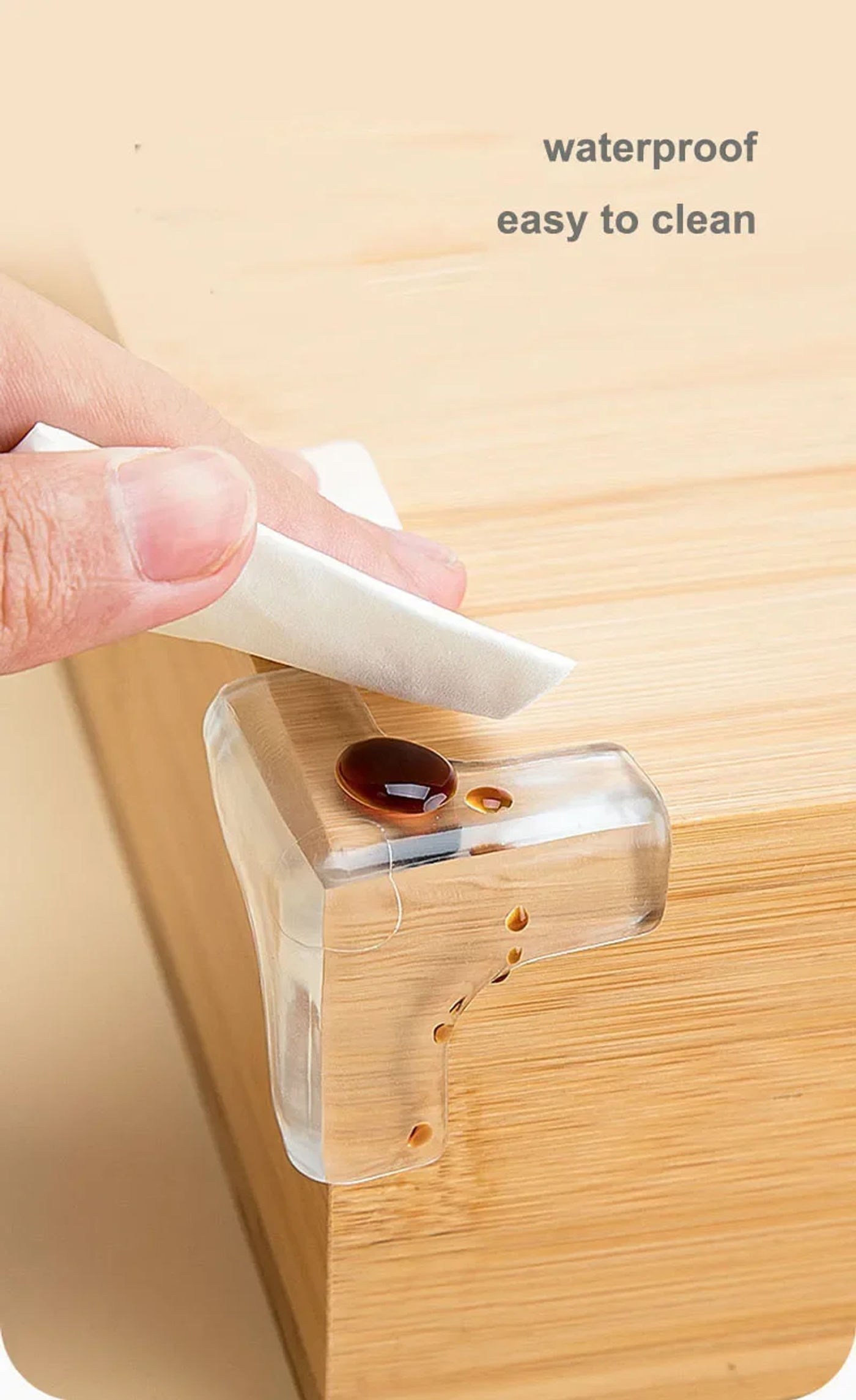 Description Picture 5 of item4/8/12PCS Children Baby Safety Silicone Protector Table Corner Edge Protection Cover Children Anticollision Edge Guards