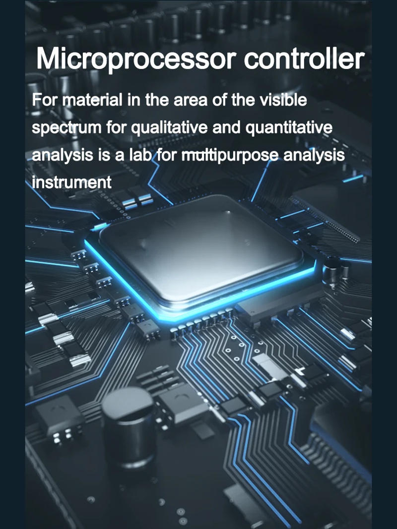 Description Picture 4 of item721 Visible Spectrophotometer UV Tester Spectral Broadband 4NM High Precision Light Meter Wavelength Range  330-1020NM 110-220 V