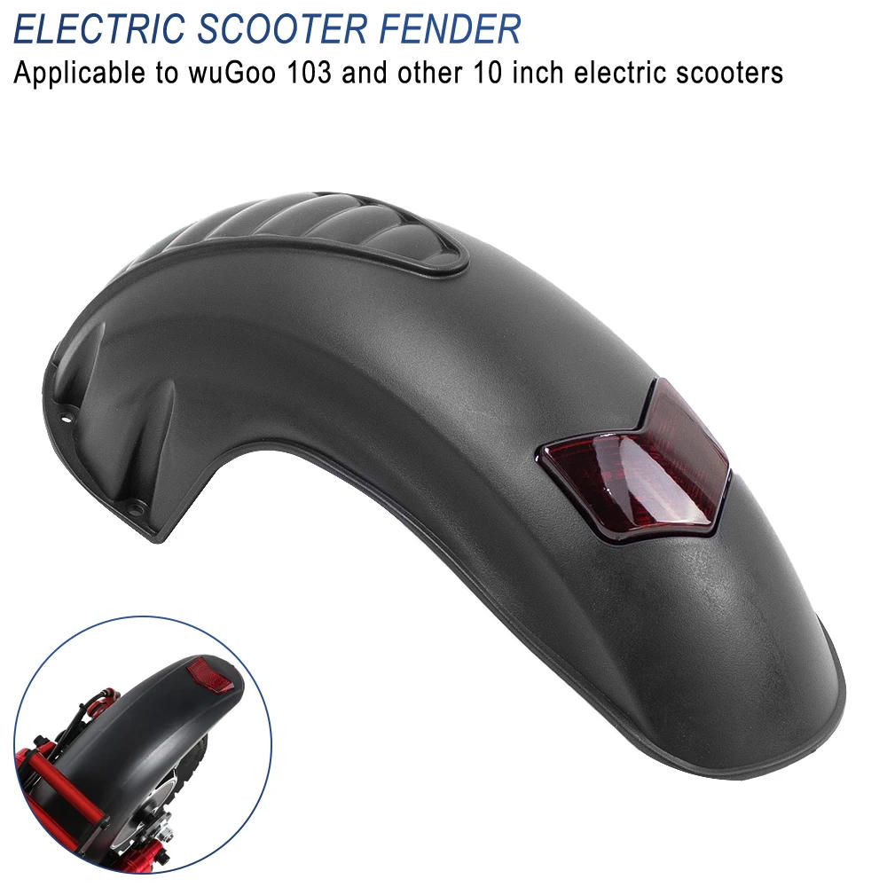 Description Picture 2 of itemRear Fender with Brake Light New Electric Scooter Mudguard for KUGOO M4/M4 PRO for 10 Inch Kickscooter Replacement Parts