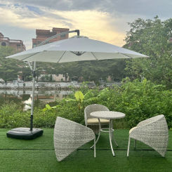 Patio Rattan Chair Three-piece Set Creative Garden Furniture Sets Outdoor Table and Chairs Leisure Balcony Sofa Villa Furniture