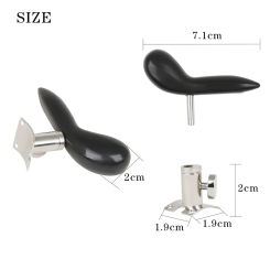 ABS+Metal Bassoon Accessories Large Tube Hand Rest Handle Base Set Woodwind Musical Instrument Part