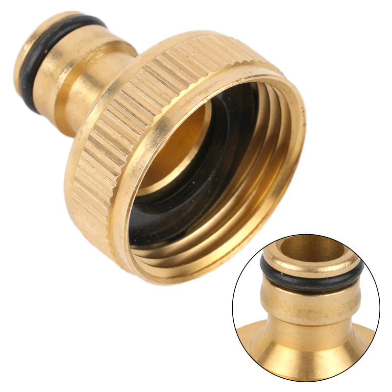Description Picture 6 of item1inch BSPF Brass Fitting Hose Tap Pipe Connector Garden Car Wash Water Gun Pipe Joint Faucet Adapter