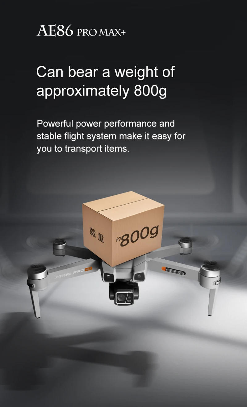 Description Picture 5 of itemAE86 PRO MAX 4K Dual Camera Drone 5G Image Transmission 3-axis PTZ 360° Intelligent Obstacle Avoidance Battery Brushless Drones