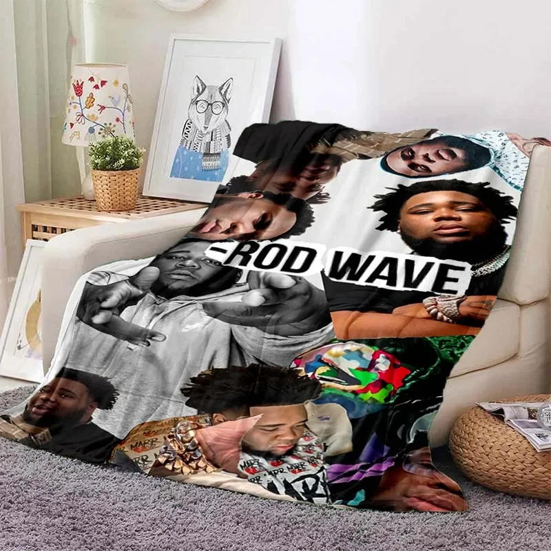 Description Picture 4 of itemHip Hop Rapper Blanket Rod Wave Flannel Blanket Soft Warm Throw Bedroom Decor Napping Couch Sofa Bed Chair Cover for Boys Girls