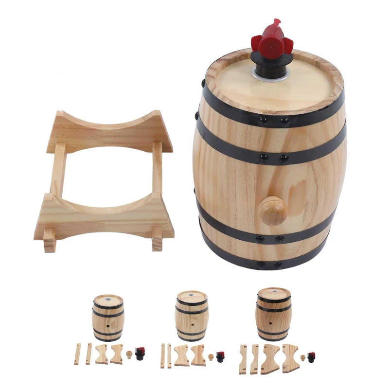 Description Picture 3 of itemWooden Wine Barrel for Aging Self-Brewed Wine & Beer - Perfect for Bars, Catering, and BBQs