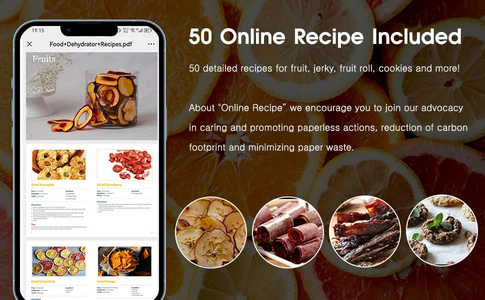 Description Picture 6 of itemFood Dehydrator Machine 8 Trays Stainless Steel Dehydrator Machine, Capacity Dehydrators