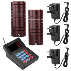 SU-688 Pager 1-for-20 1.5KM Connection Restaurant Calling System Wireless Guest Paging Queuing System for  Restaurant