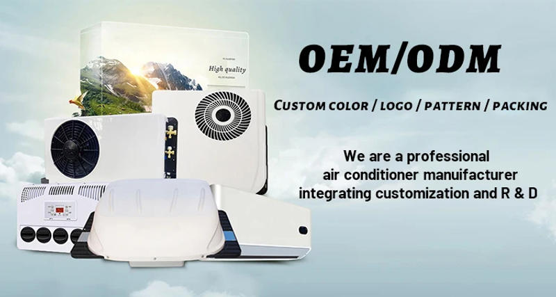 Description Picture 2 of item12v 24v Dc Mini Split Rv Truck Portable Air Conditioner For Caravan