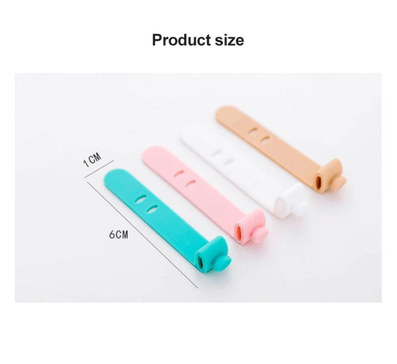 Description Picture 2 of itemCable Winder Ties Silicone Cable Organizer Wire High Quality Wrapped Cord Line Storage Holder For Phone Earphone MP4 Ties