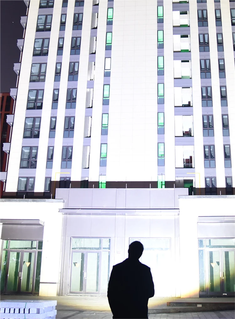 Description Picture 3 of itemPowerful LED Flashlight High Power Tactical Light Power Display USB Rechargeable Light Telescopic Zoom Torch Camping Lantern