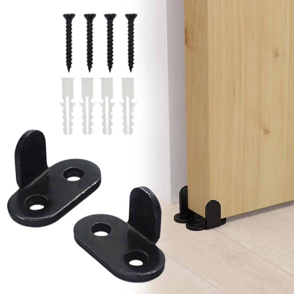 Description Picture 4 of item2pcs Heavy Duty Sliding Barn Door Floor Guide Adjustable Roller Swing Stopper For Bottom Of Sliding Door Hardware Accessories