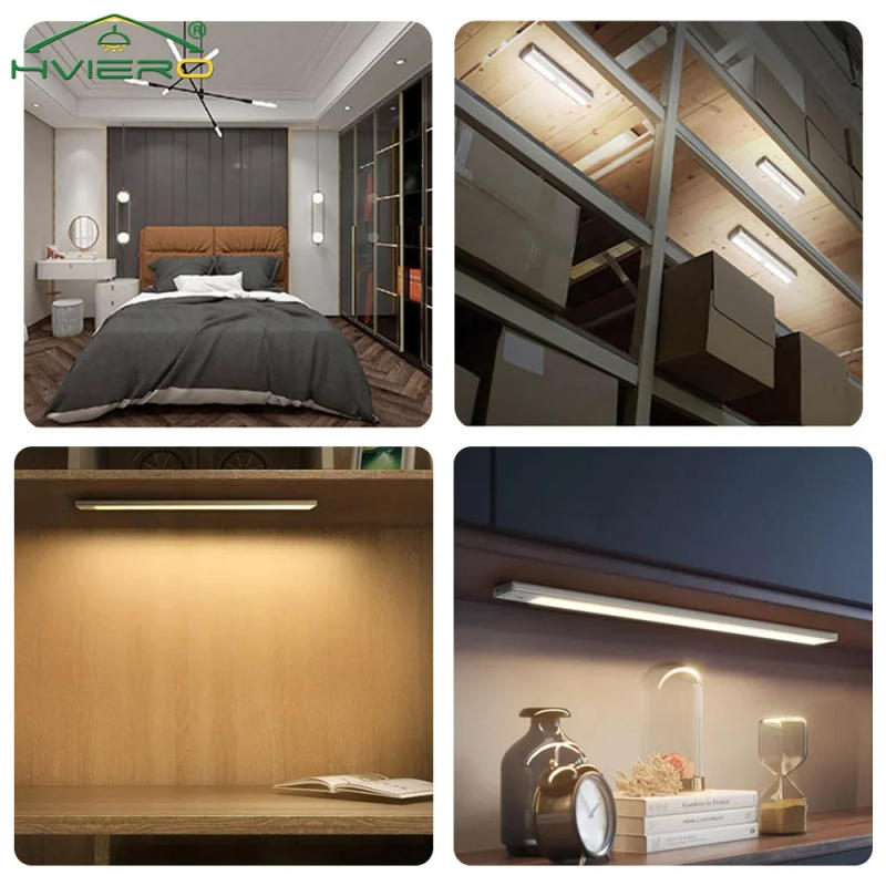 Description Picture 5 of item10Led PIR Motion Sensor night Light Cupboard Wardrobe Bed Lamp Under Cabinet Room Reading dormitory Closet Stairs Kitchen Home