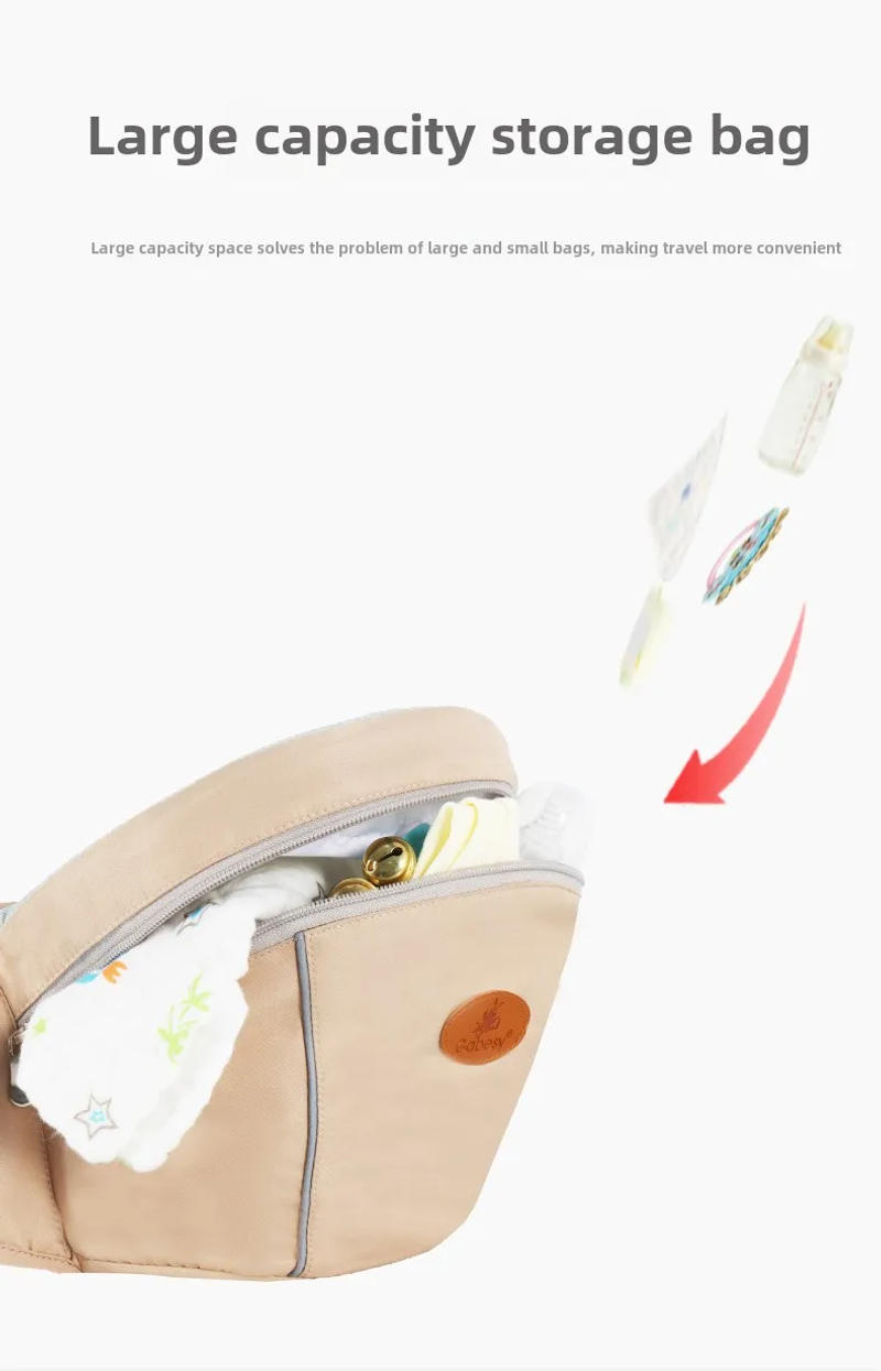 Description Picture 3 of itemRemovable Hipseat 4 in1 Baby Waist Stool Bebes Carriers with Seat Belt Infant Carrier Wrap Baby Hip Seat Bebe Bag Toddler Sling