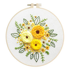 115--- Beginner fabric cross stitch European style embroidery handmade embroidery