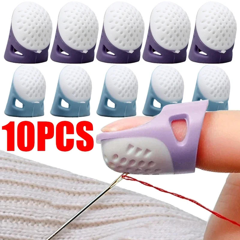 Description Picture 4 of itemSilicone Thimbles Finger Tips Protector Anti-Slip Finger Covers Hand Cross-stitch Sewing DIY Tools Household Sewing Accessories