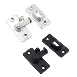 Stainless Steel 90 Degree Door Hasp Latches Sliding Door Locks Security Hardware For Window Cabinet Hotel Home