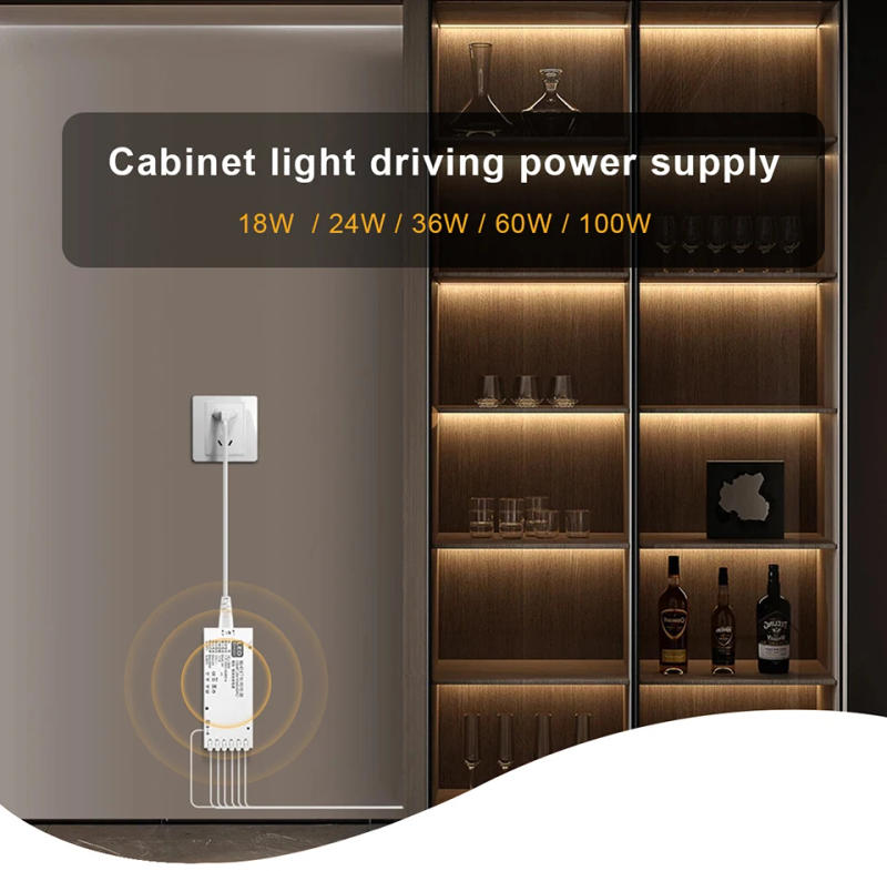 Description Picture 2 of itemLED Lighting Transformer DC12V 2A 3A 5A 8A Power Supply Adapter Dupont Port LED Strip Driver Connector For Cabinet Closet Shelf