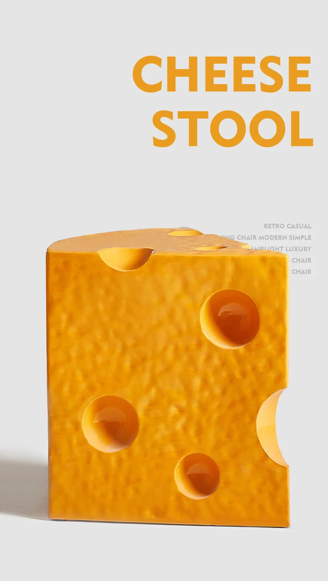 Description Picture 2 of itemMulti-color Nordic Cheese Stool Coffee Table for Living Room Restaurant Dining Chair Sofa Footrest Modern Home Decor Ottoman