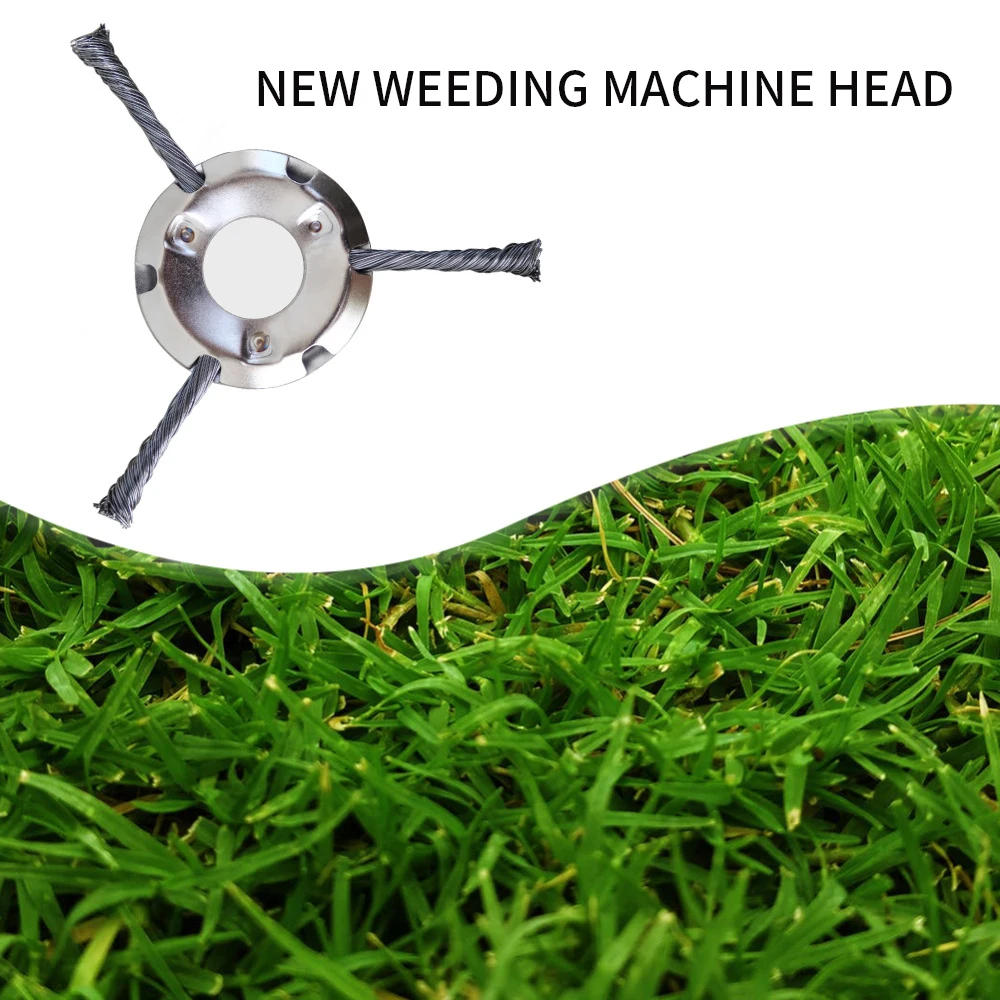 Description Picture 2 of itemSteel Grass Trimmer Head 3 or 6-Cutter Brush cutter Wire Weed  Brush Fit Straight Shaft Brushcutter Removal Moss Rust