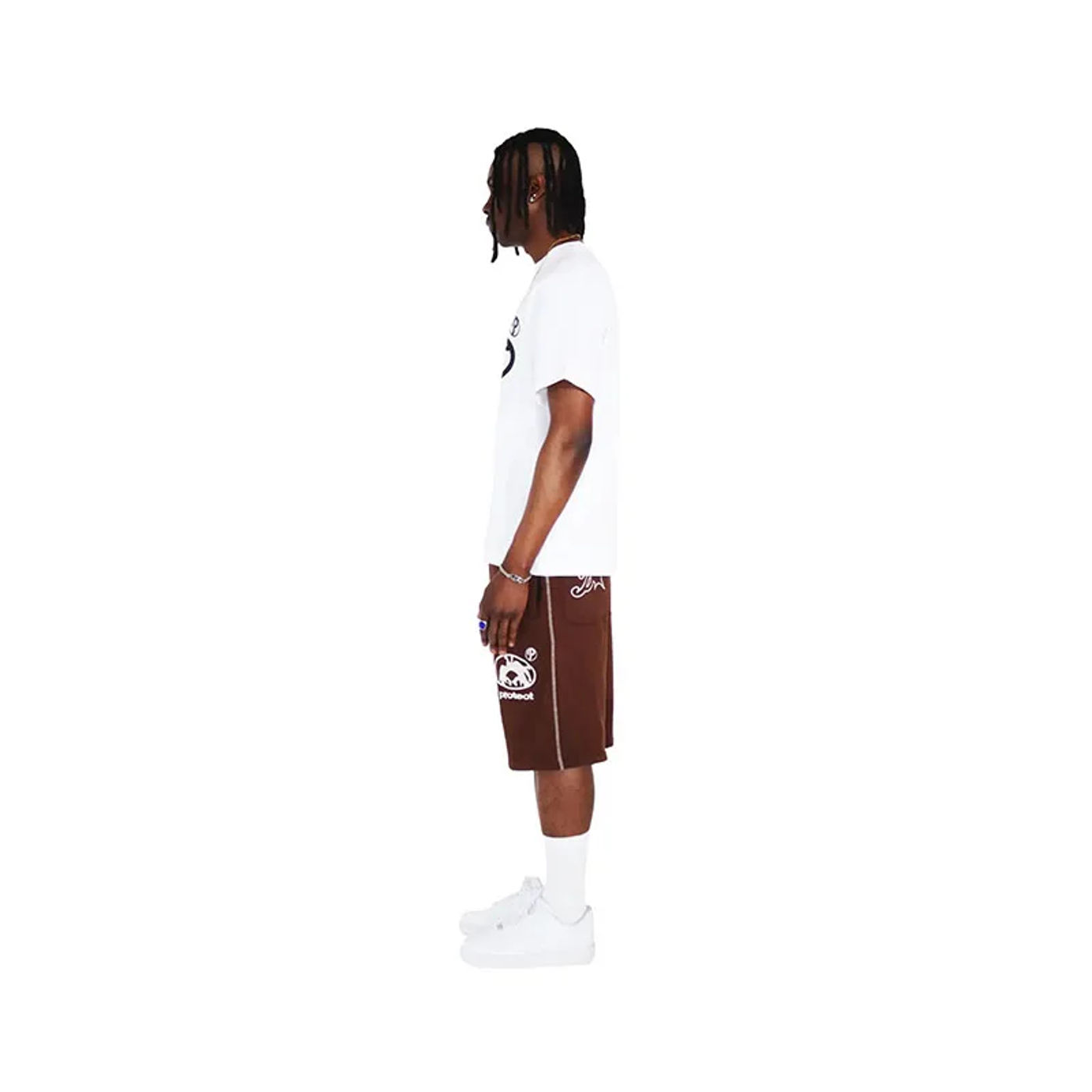 Description Picture 6 of itemHarajuku letters embroidered casual versatile shorts men Y2k summer fashion retro loose cotton five-minute trousers